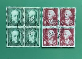 Schweiz Briefmarken Pro Juventute 1943 und 1957, L. Euler u.