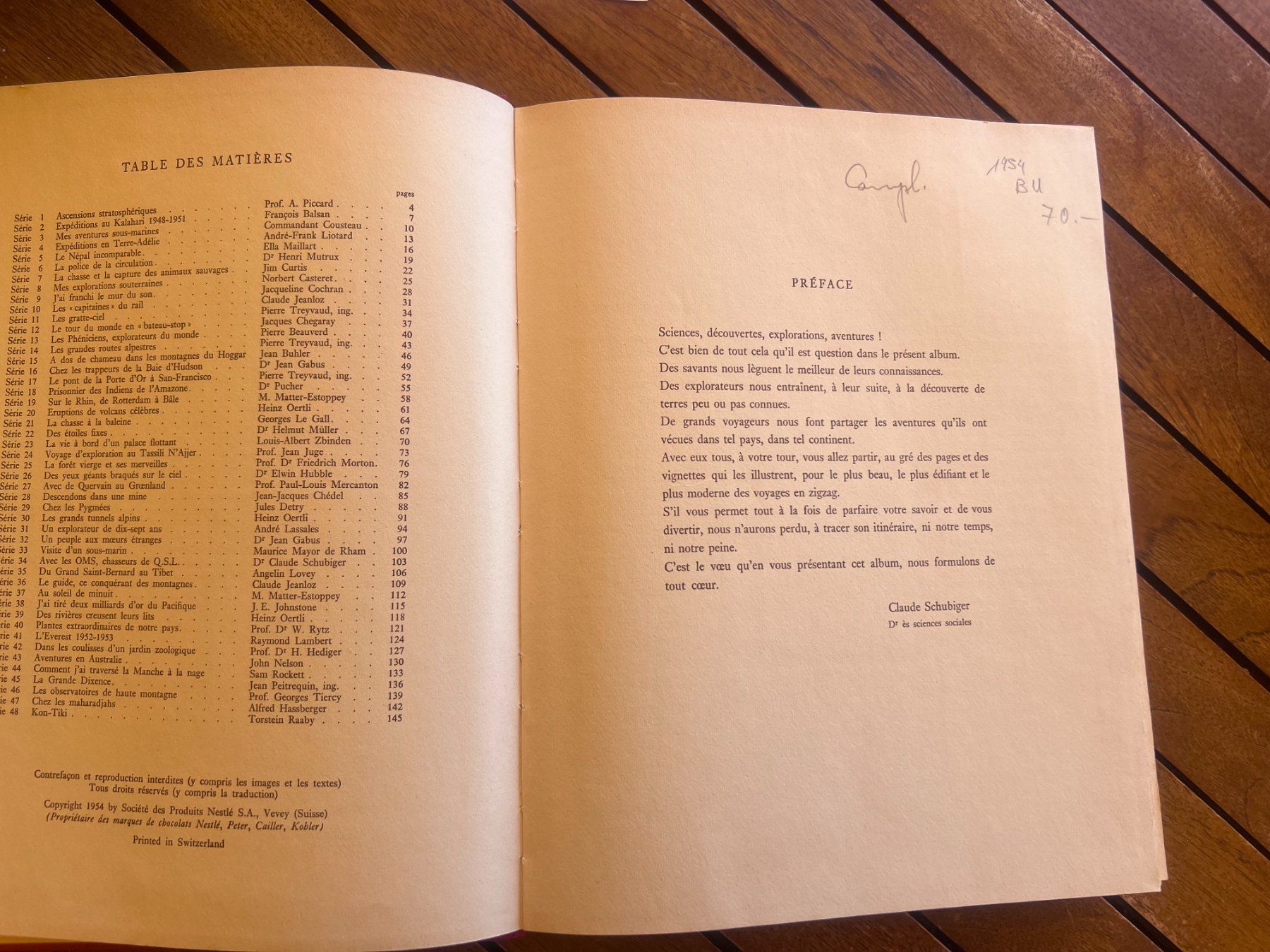 Album: Album avec vignettes collées 1954 – Usato da Savigny venduto da ron_q529 1