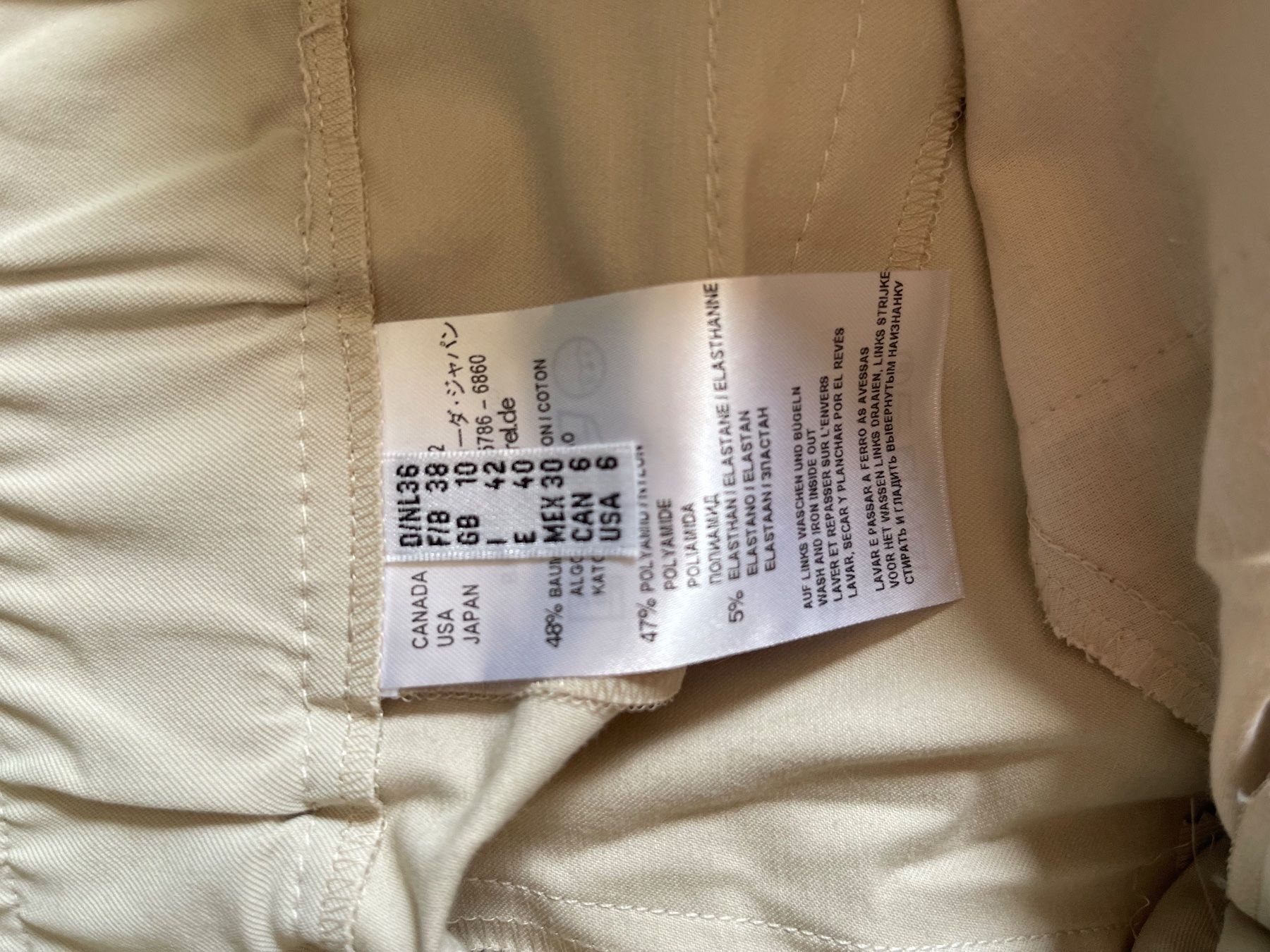 Pantaloni: Laurèl Damenhose beige, Gr 36 – Usato da Meggen venduto da tulipe21 5