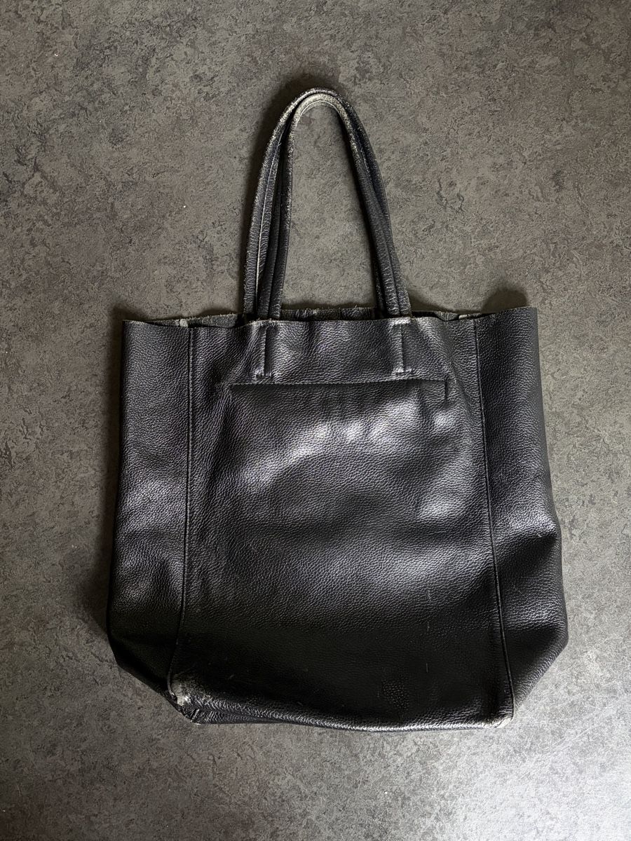 Borse: Schwarze Leder Tasche/ Shopper – Usato da Zürich venduto da megastored