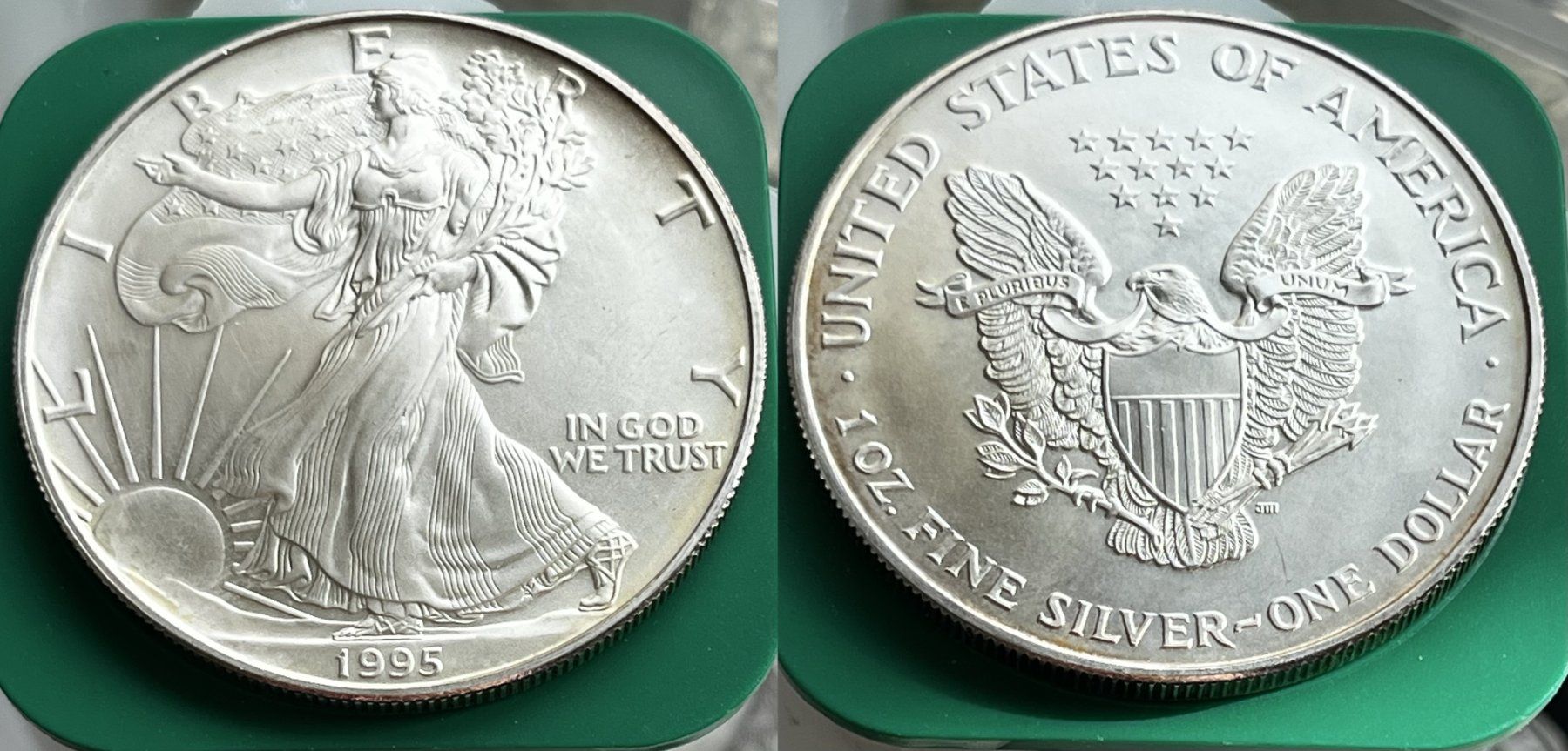 Tutti le monete: 1995 American Silver Eagle 1oz .999 Silber – Nuovo (secondo la descrizione) da Dielsdorf venduto da adikora