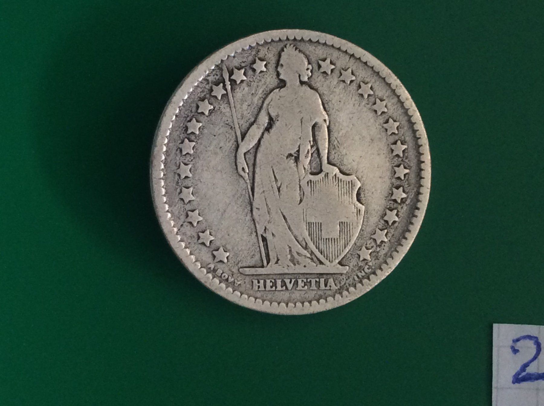 Tutti le monete: 2 francs  1875  Rare – Usato da Genève venduto da pie_fh2d 1