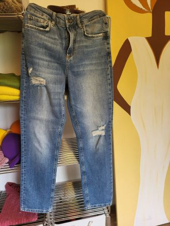 Liu Jo Jeans im Used-Look/Cropped Denim – Gr. 27/CH 36 – NEU