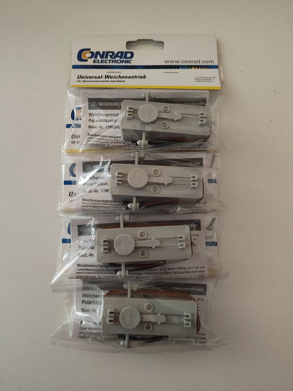 Modellini di ferrovie: Conrad Universal-Weichenantrieb – Nuovo e nell'imballaggio originale da Henggart venduto da hase25