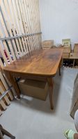 Esstisch Nussbaum furniert ausziehbar mit 2 Einlegeplatten