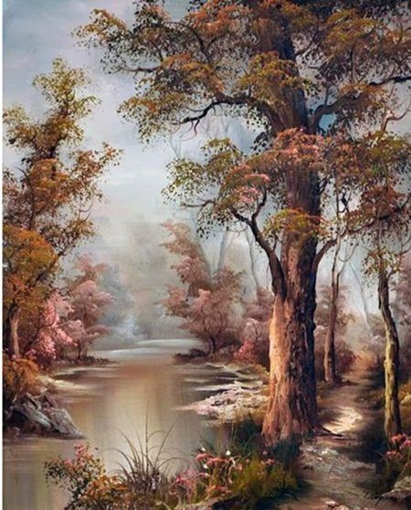 Kit bricolage: Diamond Painting Herbstwald – Nuovo e nell'imballaggio originale da Schlatt TG venduto da mavo85
