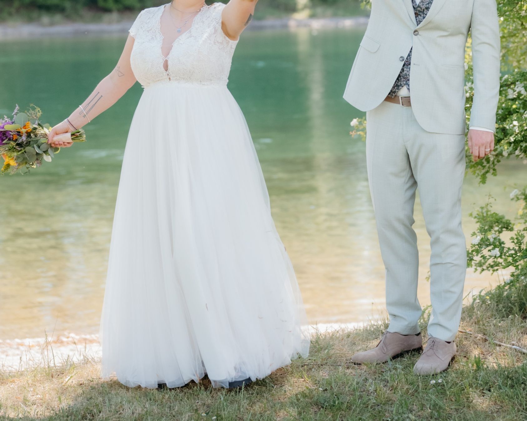 Vestiti: Hochzeitskleid gr. 44 / XXL – Usato da Schaffhausen venduto da Johi123