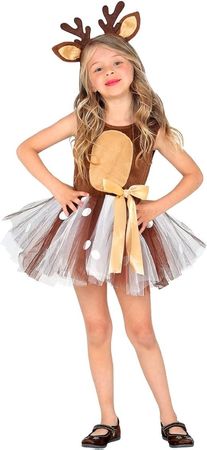 Rentier-Kostüm für Kinder – Gr. 110 (3–4 Jahre)