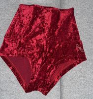 Dragonfly Pole Shorts high waist rot samt