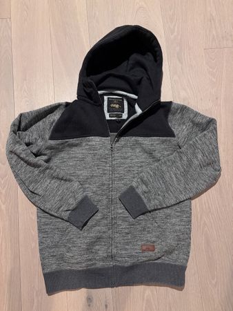Quiksilver Zip-Hoodie, Grau/Schwarz, Gr. L, Herren