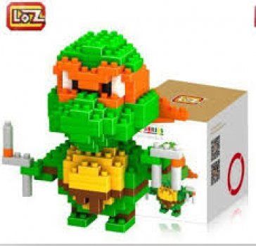 Nanoblock Kit di costruzioni: 9150 Loz - Turtles - Michelangelo – Nuovo e nell'imballaggio originale da Hochdorf venduto da ruest-online