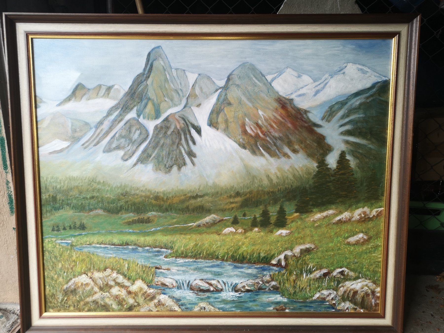 Dipinti: Leinwand Gemälde 110x90 cm, handgemalt – Usato da Oftringen venduto da WufffWuff