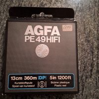 AGFA PE49 HiFi Tonband, 13 cm, Originalverpackt, Rarität
