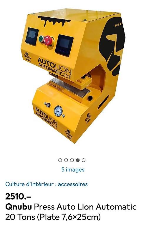 Tutti gli attrezzi: Qnubu Press Auto Lion Automatic 20 Tons – Nuovo e nell'imballaggio originale da Écublens VD venduto da Jimmy0369