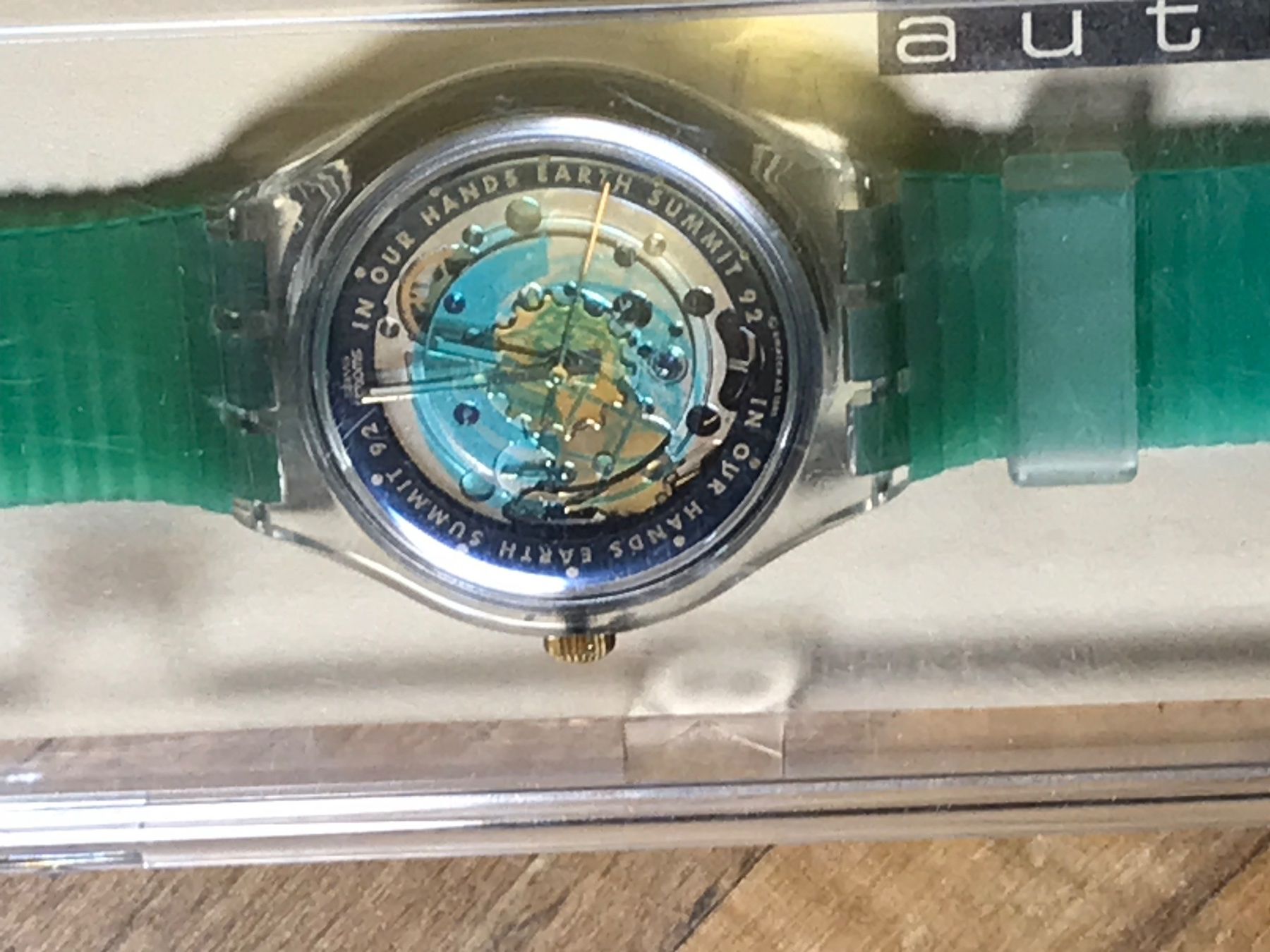 Swatch Orologi: Swatch Automatic Earth Summit '92 Uhr neuwertig – Nuovo (secondo la descrizione) da Erlinsbach SO venduto da Adela016 4