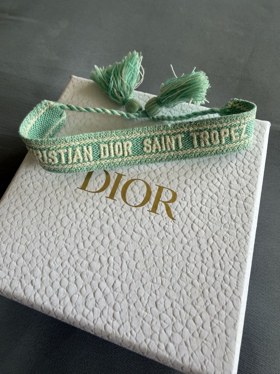 Dior Armbänder & -reifen: Bracciale Dior Saint Tropez tessuto mint – Neu (gemäss Beschreibung) aus Lugano von can_xdd8 1