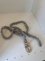 Ceinture tressée étincelante ornée de strass