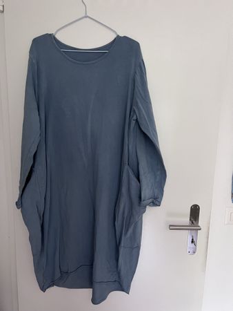 Kleid blau Langarm Grösse XL gebraucht