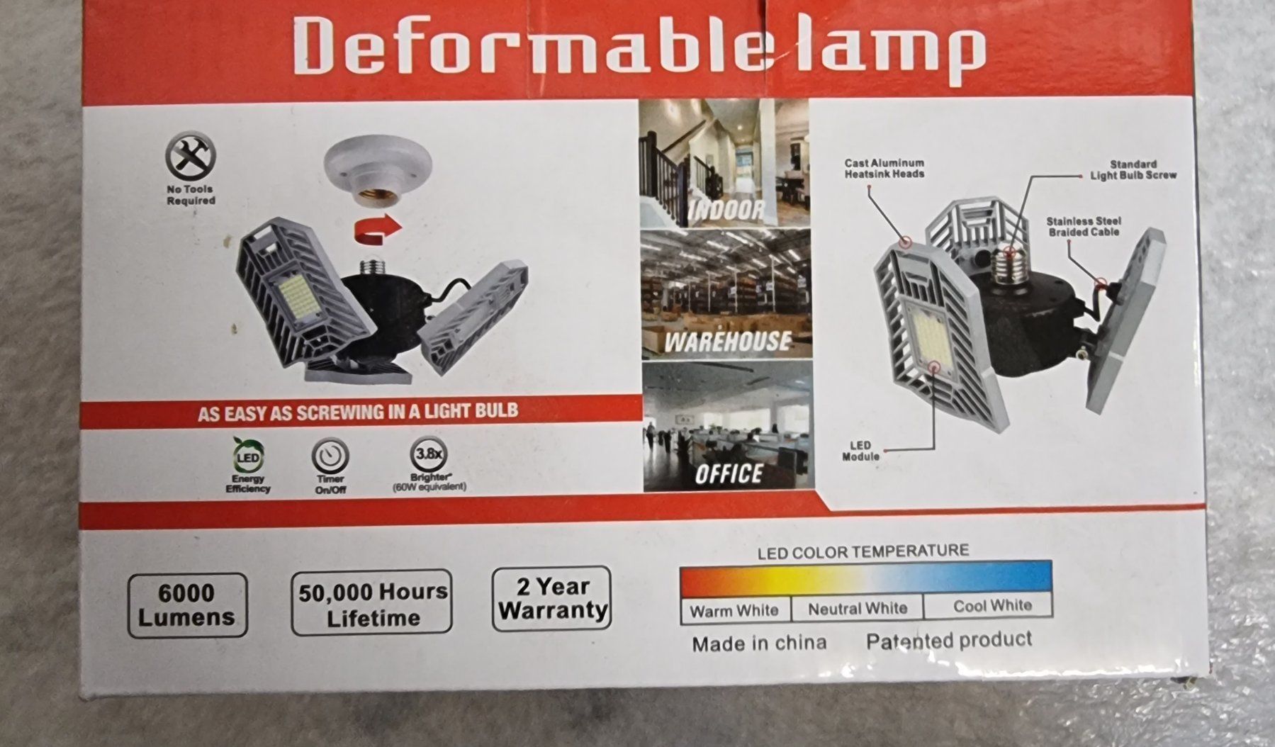 Lampes: Deformable Lamp LED – Neuf avec emballage d'origine à Ermenswil par Walkest 1