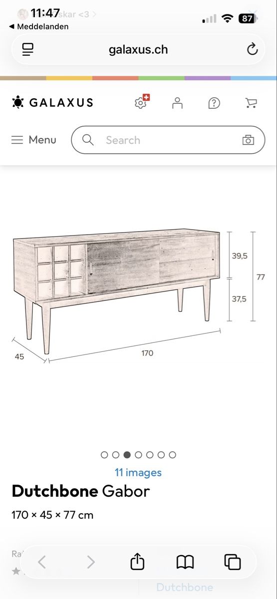 Buffets: Dutchbone Gabor Sideboard 170x45x77 cm – Neuf (Voir description) à Zürich par fan_z5fl 5