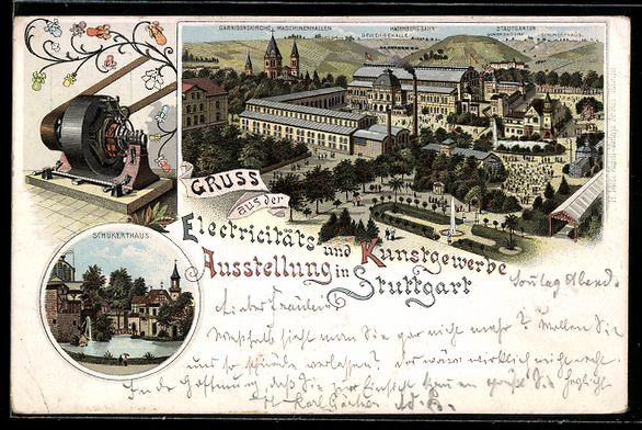 Cancelleria postale: Litho Ganzsache PP11 D18 /02: Stuttgart, – Usato da Berlin venduto da bartko-reher