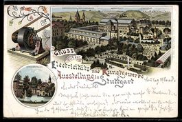 Litho Ganzsache PP11 D18 /02: Stuttgart,