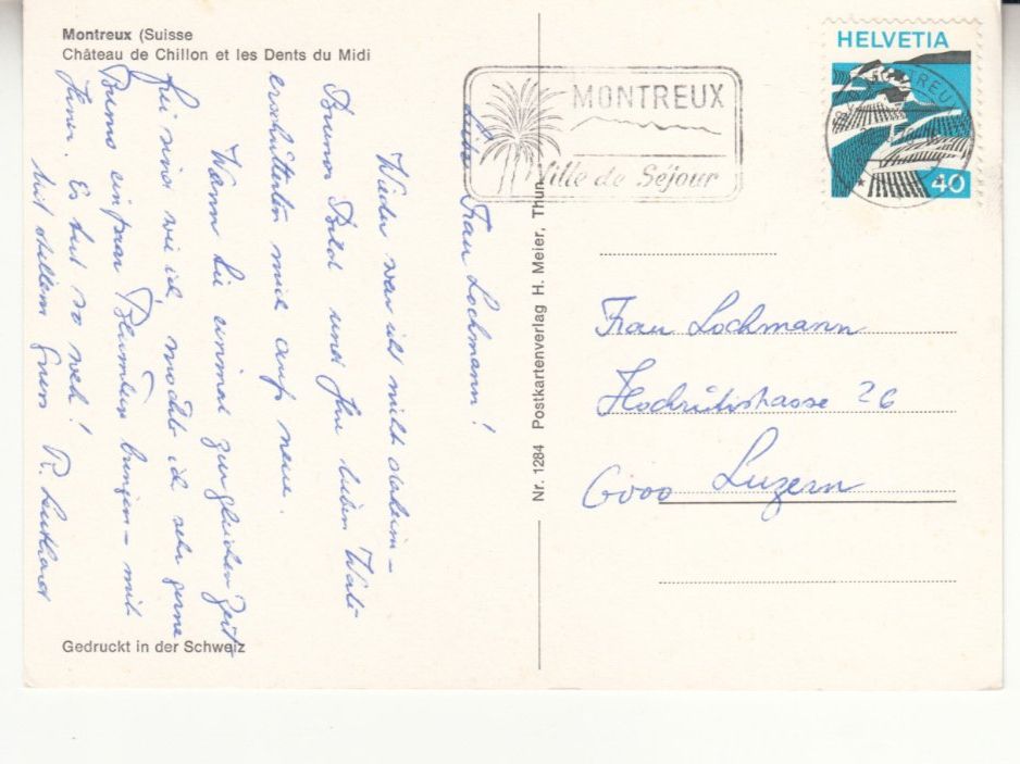 Cartoline postali: Chillon 1976 – Usato da Bürglen TG venduto da StampGraf 1