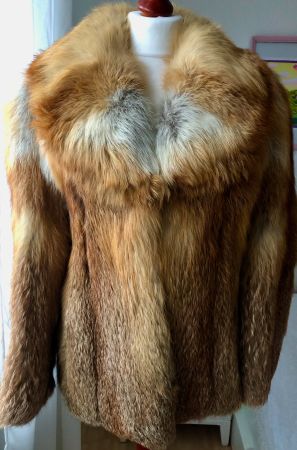 Vintage Kurzmantel, Pelzmantel, Fellmantel, Fuchs M, 38 - 40