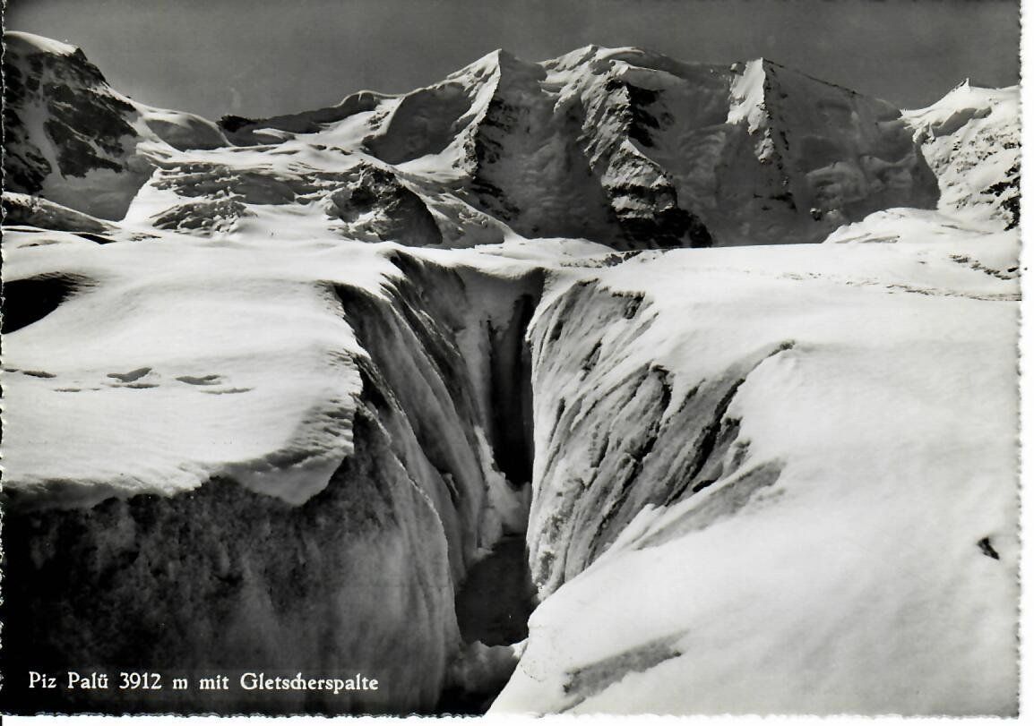 Cartoline postali: Piz Palü mit Gletscherspalte – Usato da Hochdorf venduto da Ziegel-16