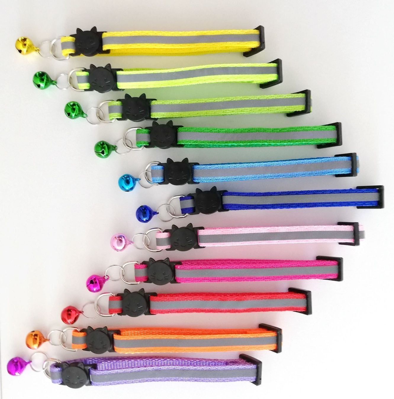 Leine & Halsband: Katzenhalsband reflektierend lime mit Sicherheitsverschluss – Neu und originalverpackt aus Rüegsauschachen von W4PAW 3