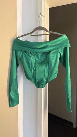 Missguided Corsage, grün, Grösse 36