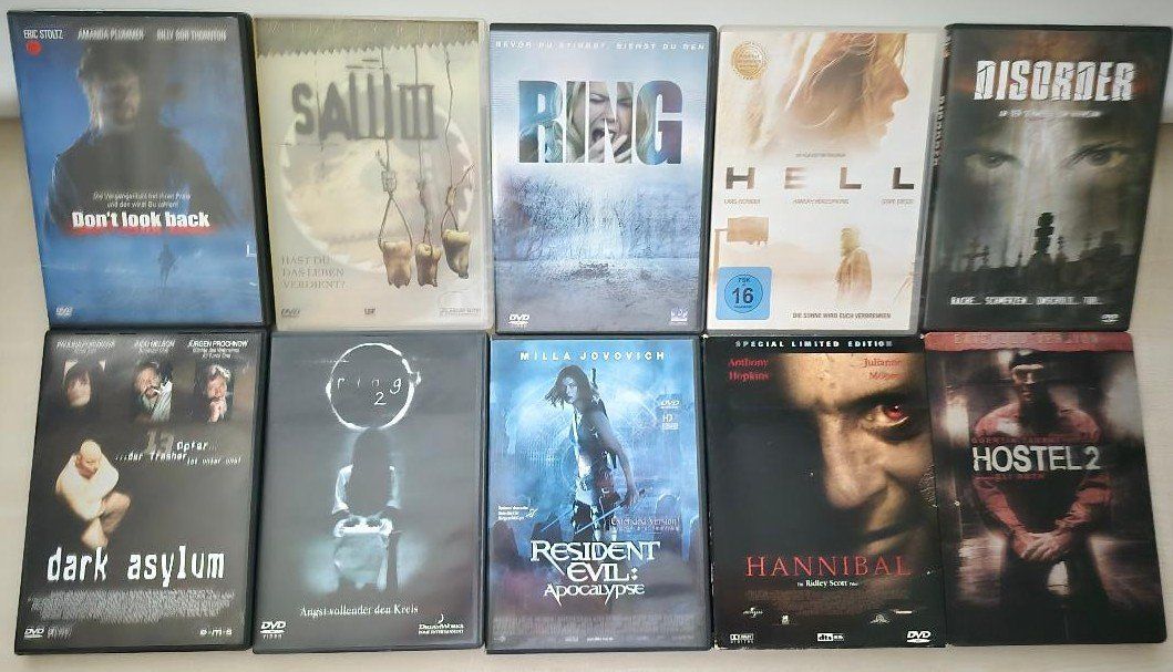 Tutti i DVDs: 50 x DVD Horror Sammlung – Usato da Wettingen venduto da Reviled 1