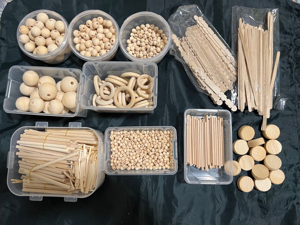 60 Stück Acrylstäbe - Figurenstäbe Für Bastelarbeiten & Kuchendekoration