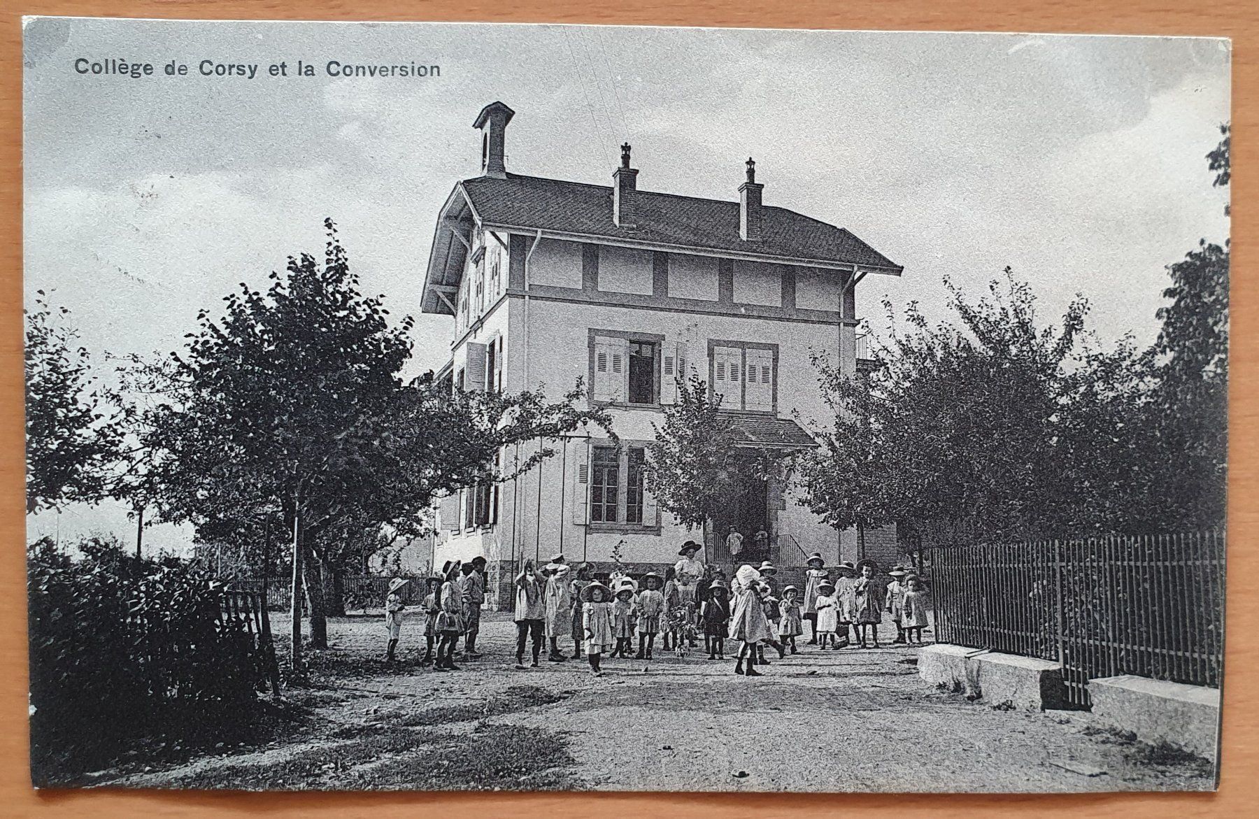 Cartoline postali: La Conversion - Collège de Corsy 1922 – Usato da Kreuzlingen venduto da Rschweiz1