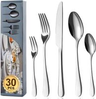 Besteck Set 30-tlg. 6 Personen Edelstahl Spülmaschinenfest