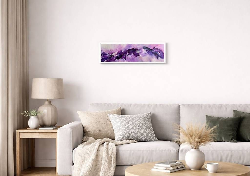Dipinti: Acrylbild 60x20cm violett – Nuovo e nell'imballaggio originale da Urdorf venduto da manuela4 1