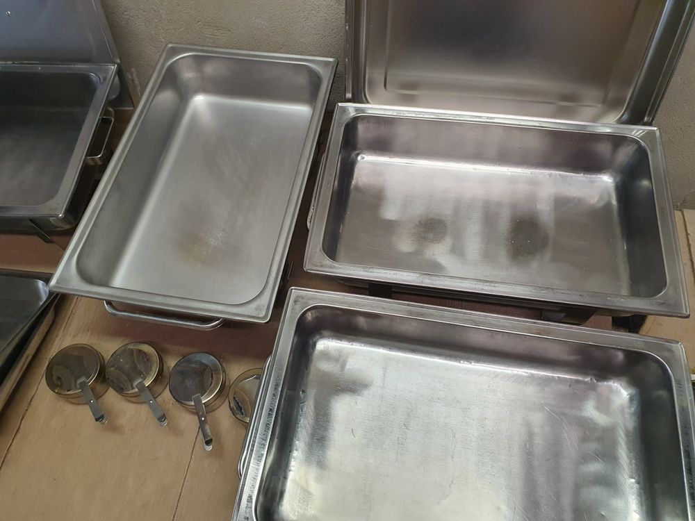 Edelstahl Chafing Dish Mit Glasdeckel – Warmhaltepfanne Für Buffets Und Feiern