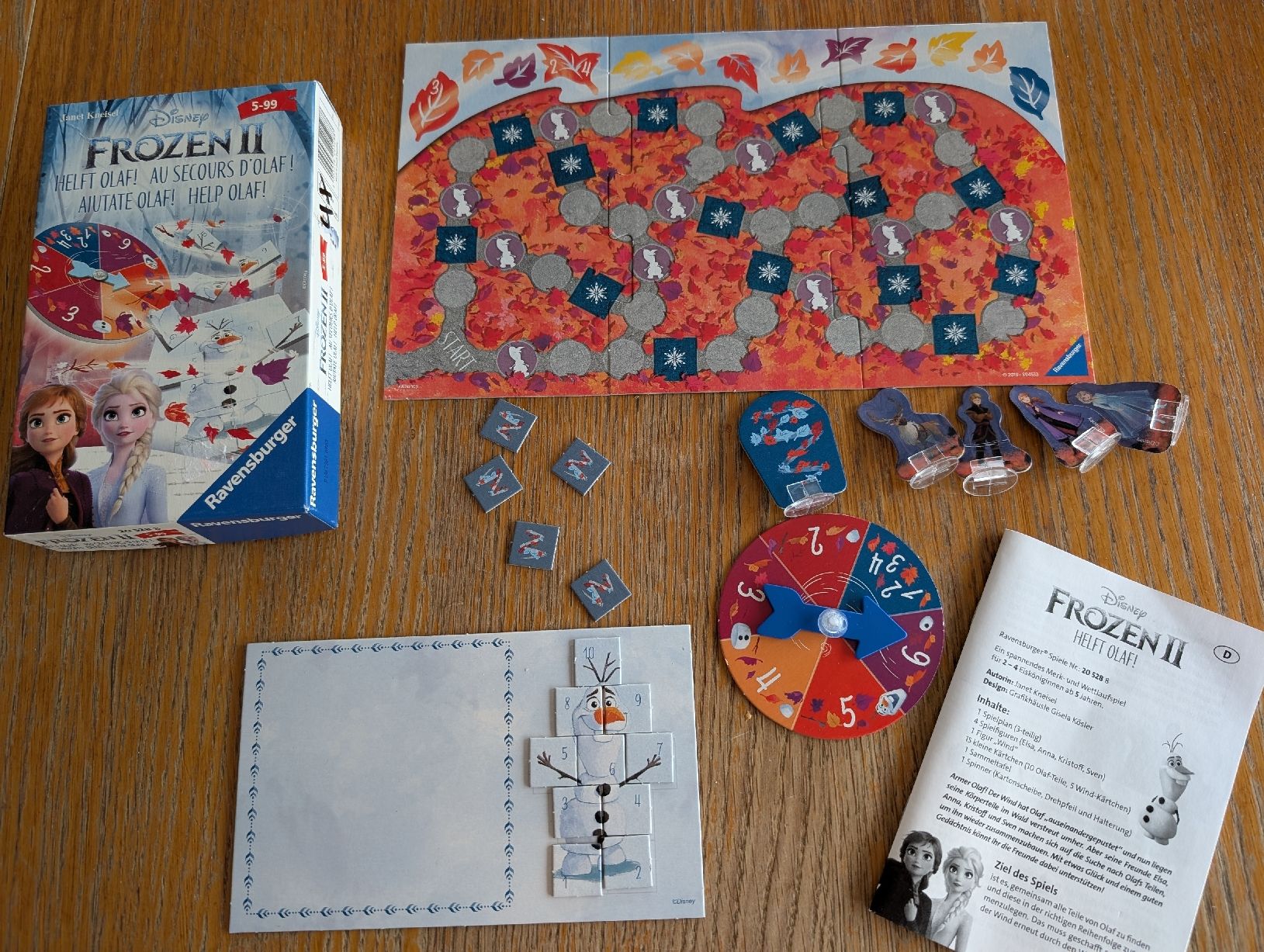 Ravensburger Giochi: Ravensburger "Frozen 2 - Helft Olaf!" Spiel, komplett – Usato da Wädenswil venduto da HummerZH 2