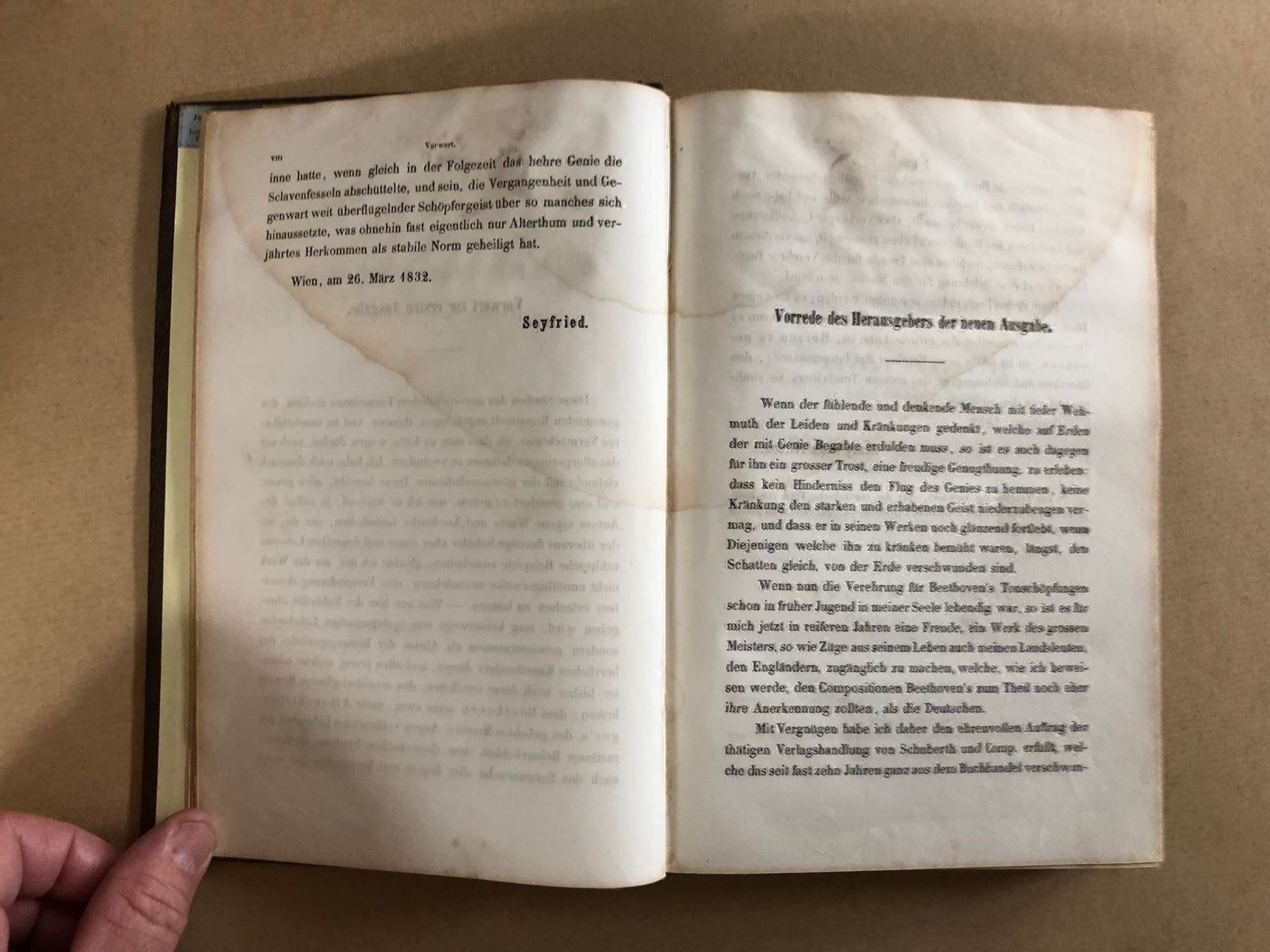 Bücher: Ignaz Ritter von Seyfried: Beethoven's Studien 1853 – Gebraucht aus Zürich von allp 3