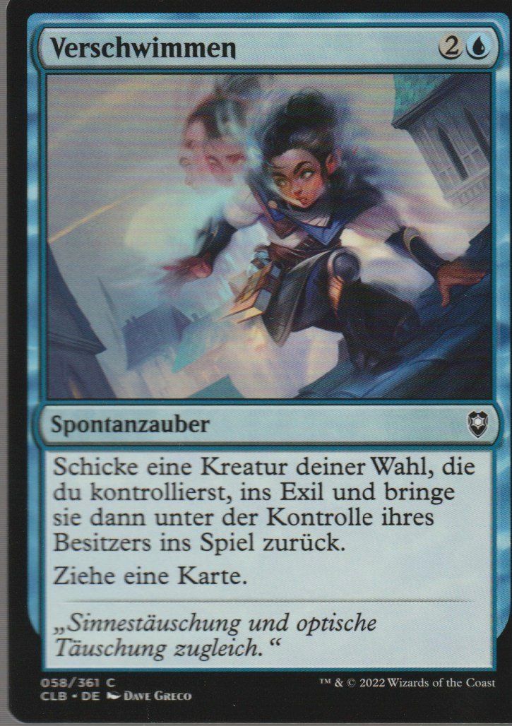 Magic The Gathering Carte collezionabili: TCG Magic The Gathering MTG CLB  058 Verschwimmen – Nuovo (secondo la descrizione) da Vezia venduto da Aquarius_Age