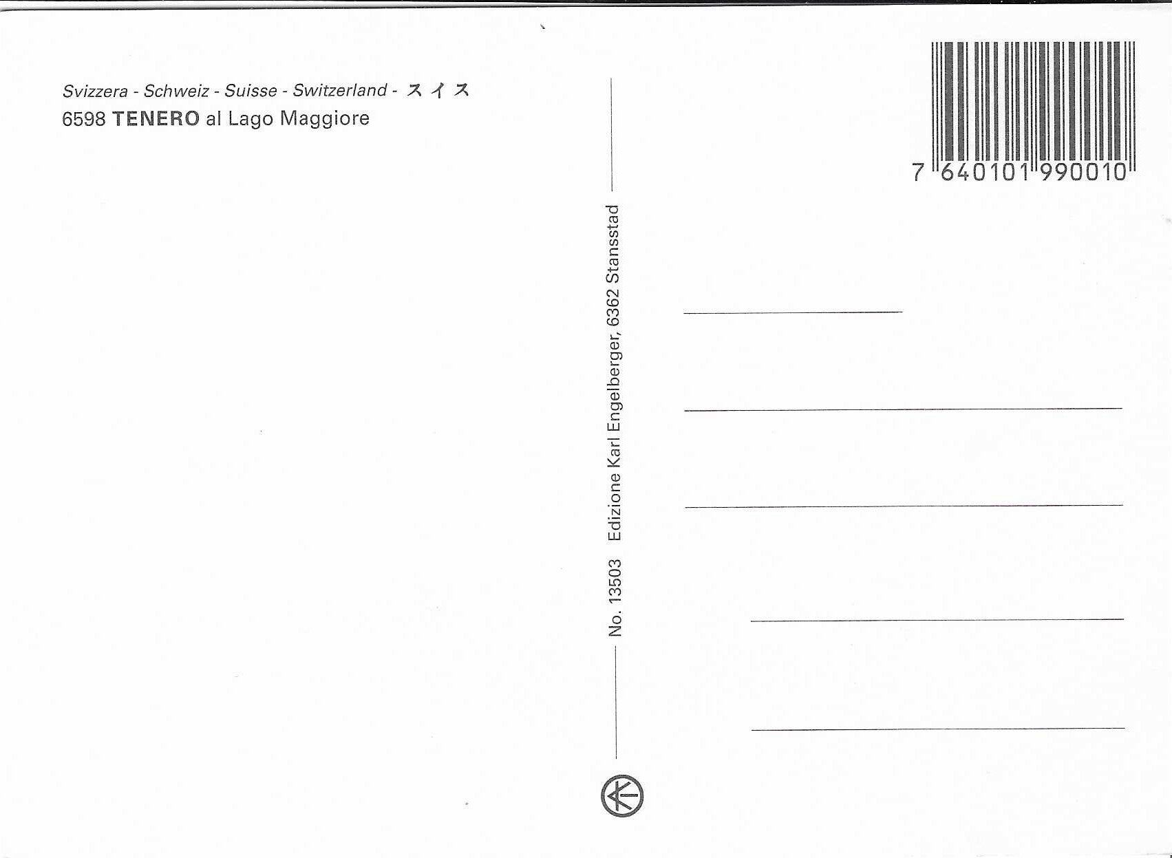 Ansichtskarten: Tenero al Lago Maggiore TI – Neu (gemäss Beschreibung) aus Rothrist von Stranglehold 1