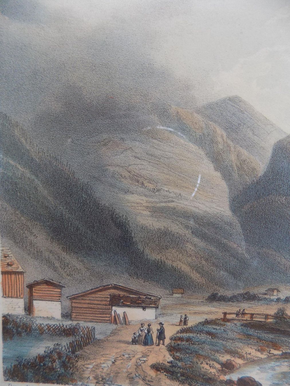 Incisioni: Vue de la Gemmi Kandersteg – Usato da Risch venduto da Rischli15 4