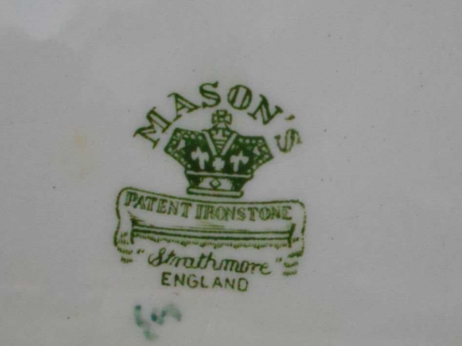 Piatti di portata: Vintage-Servierplatte Mason's Ironstone "Strathmore" – Usato da Hünibach venduto da vielesachen 1