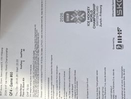 Billet Norvege-Letonnie IIHF