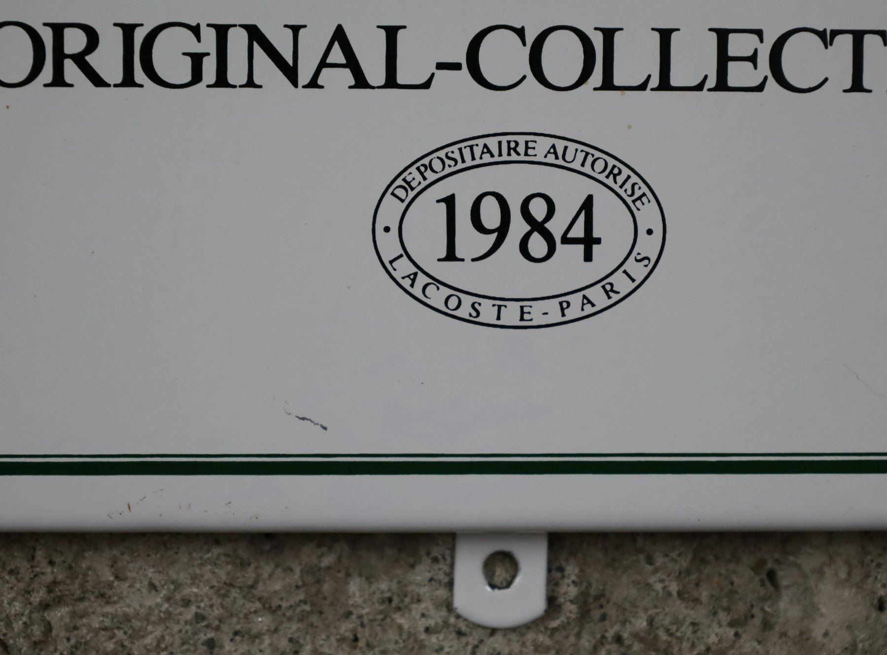 Ecriteaux: Emailschild "Lacoste 1984" – D'occasion à Birrwil par brandschatz_birrwil 3