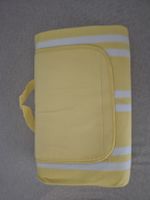 Picknickdecke gelb/weiss gestreift, 140x180 cm, neu