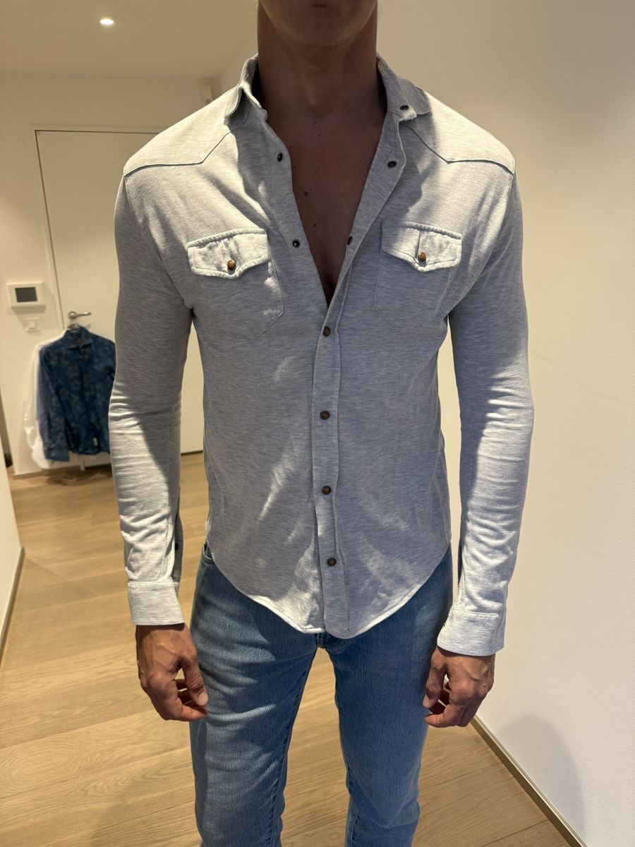 Eleventy Camicie: Eleventy overshirt grau melange M – Nuovo (secondo la descrizione) da Zürich venduto da ste_vwk8