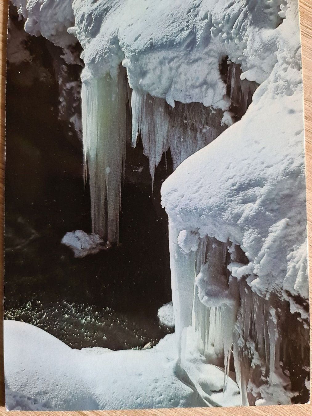 Cartoline postali: Ansichtskarte Eiszapfen am Bergbach 1965 – Usato da Dintikon venduto da Vexi