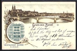 Litho Basel, Restaurant Barbe v. Z. Egle