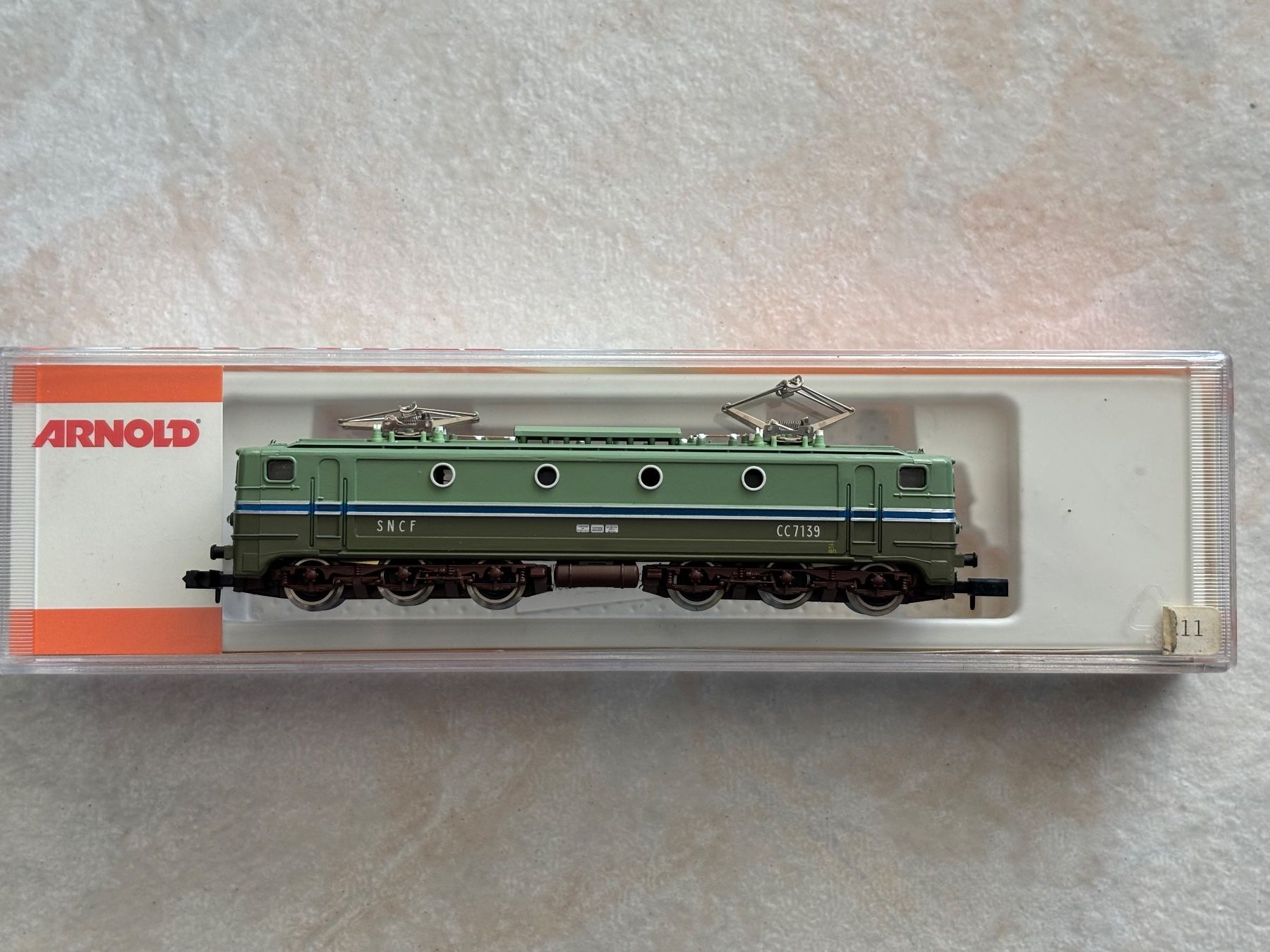 Arnold Modellini di ferrovie: Arnold 2344 Elok CC7139 SNCF – Nuovo e nell'imballaggio originale da Hauterive NE venduto da eriamch